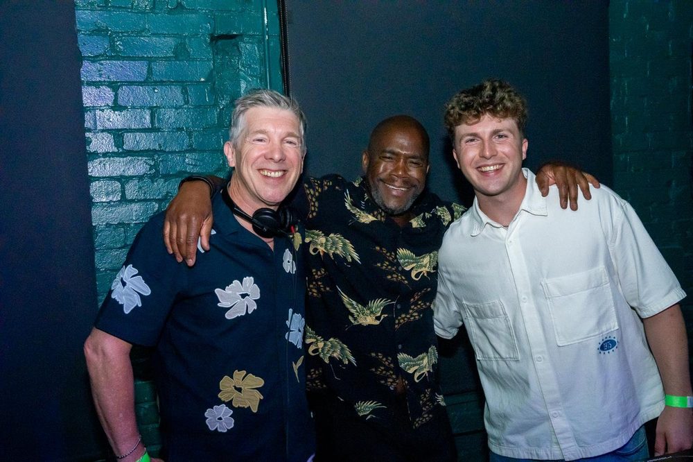 Michael Gray with son Ethan Gray and family at the album launch