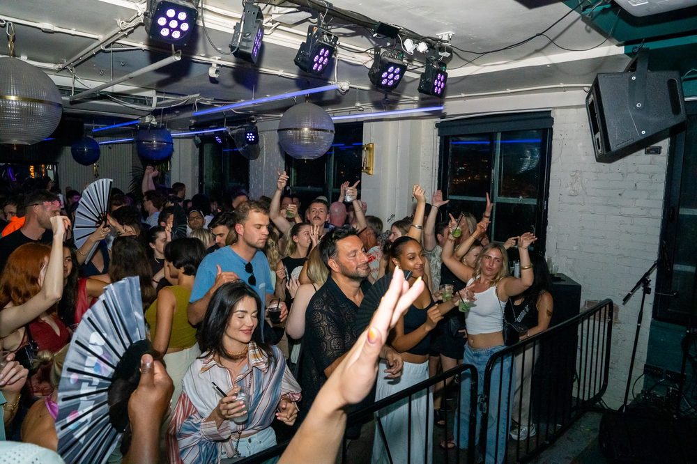 Packed dancefloor at Night Tales Loft