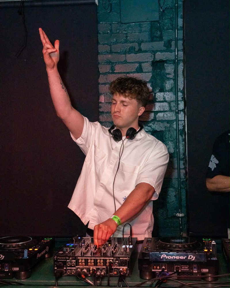 Ethan Gray on the decks at the album launch