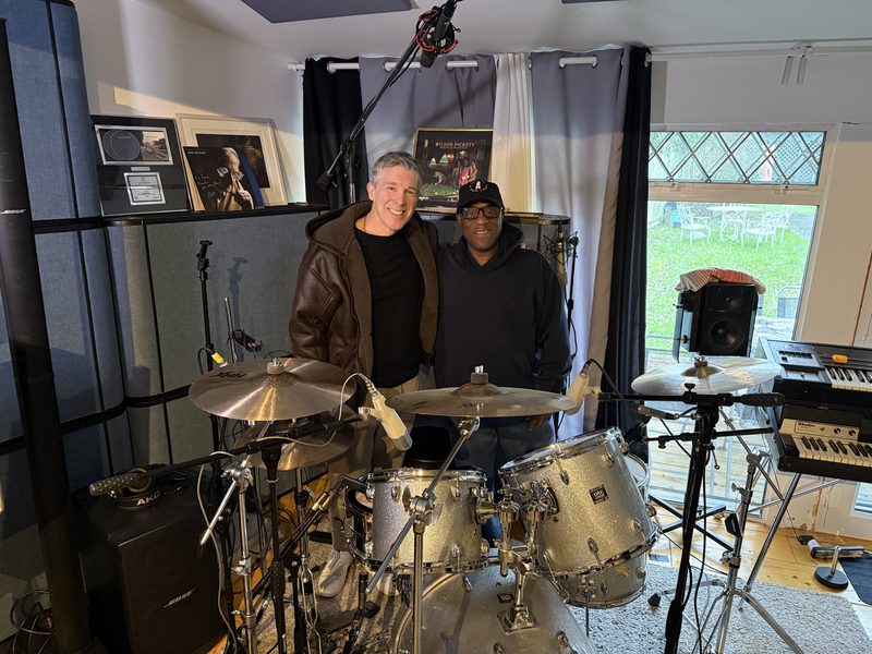 Michael Gray & Derrick McKenzie in the studio