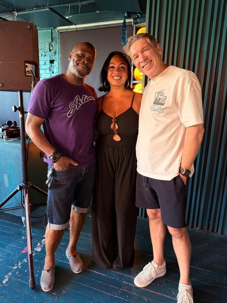 Michael Gray with Errol Reid and Tania Foster at Night Tales Loft